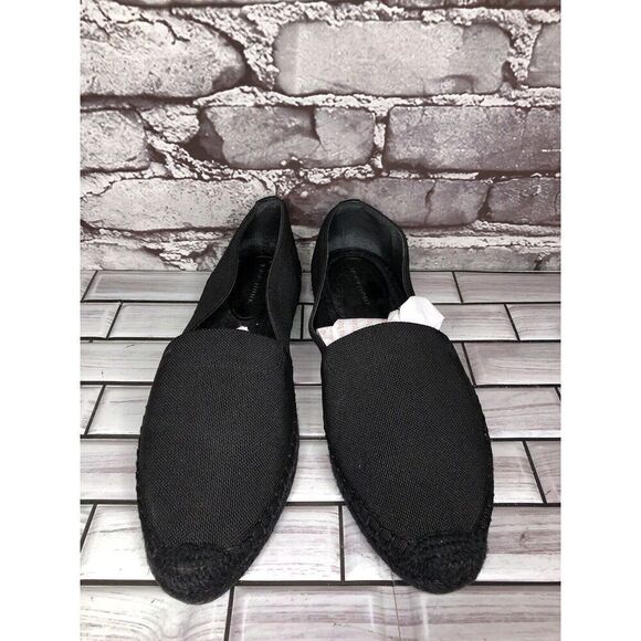 Banana Republic Black Canvas Fabric Slip On Espadrilles Loafers Shoes Women Sz 8 - Picture 14 of 16